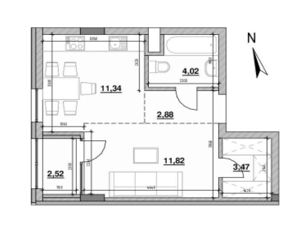 Студия 36.05 м² в ЖК Велика Британія от 31 823 грн/м², Львов