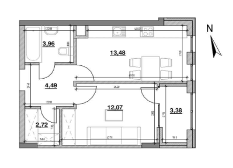 1-кімнатна 40.1 м² в ЖК Велика Британія від 31 513 грн/м², Львів