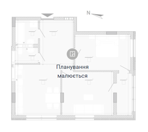1-комнатная 31.36 м² в ЖК Берег Днепра от 45 658 грн/м², Киев