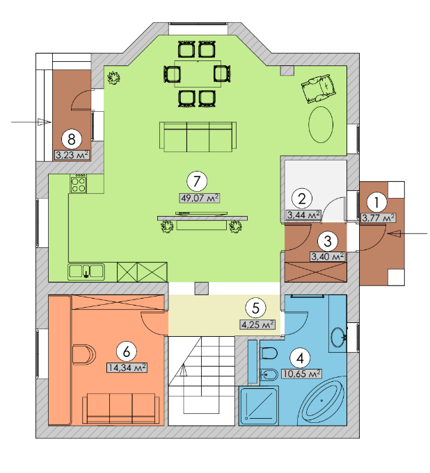 Коттедж 188 м² в КГ Новая Березовка от 20 798 грн/м², с. Березовка