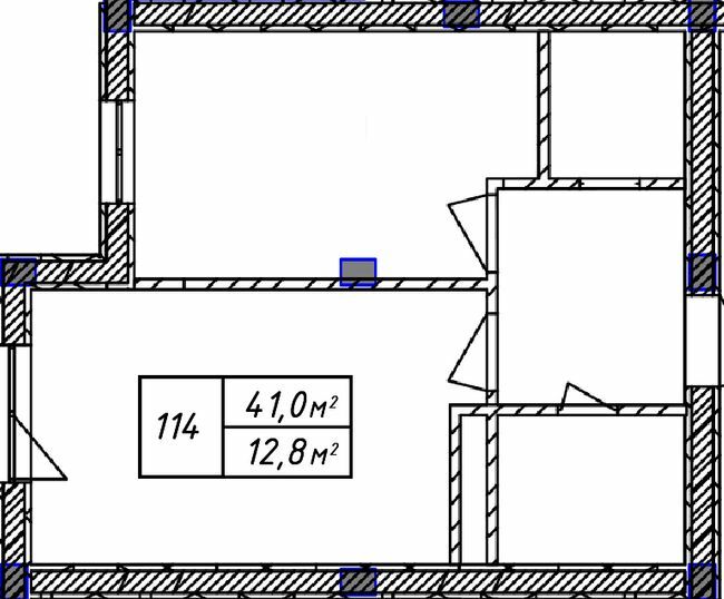 1-кімнатна 41 м² в ЖК A3UM від 42 600 грн/м², Київ