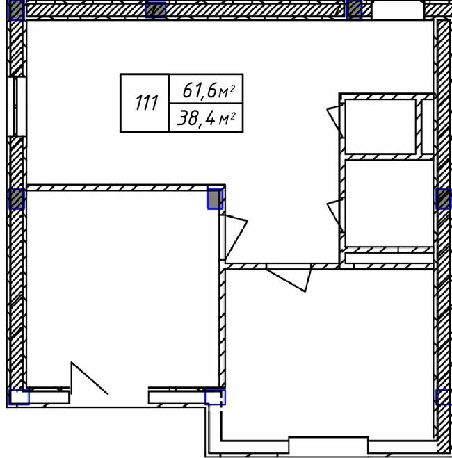 2-кімнатна 61.6 м² в ЖК A3UM від 41 000 грн/м², Київ