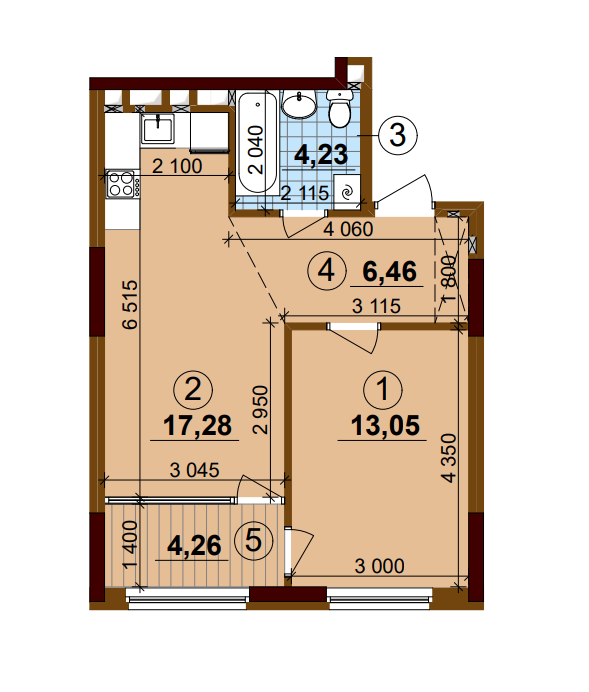 1-кімнатна 45 м² в ЖК Варшавський Плюс від 28 720 грн/м², Київ