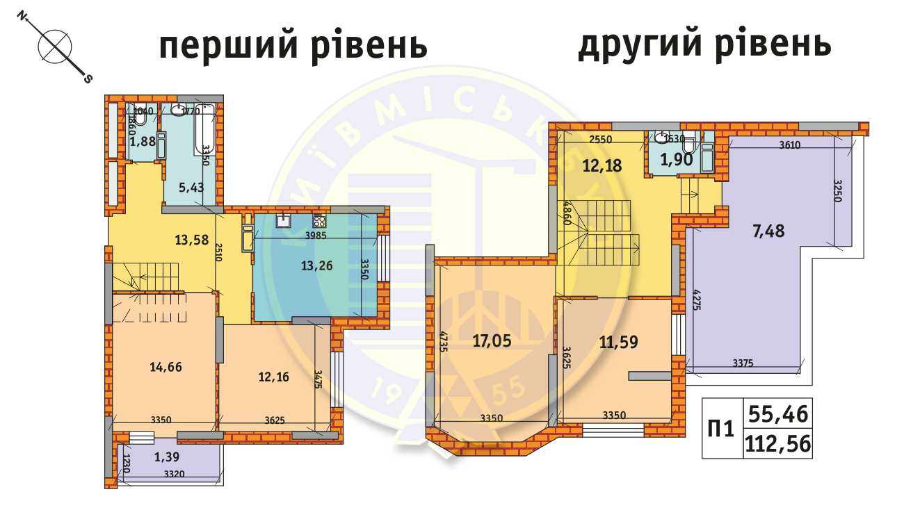 4-кімнатна 112.56 м² в ЖК Оберіг-2 від 27 310 грн/м², Київ