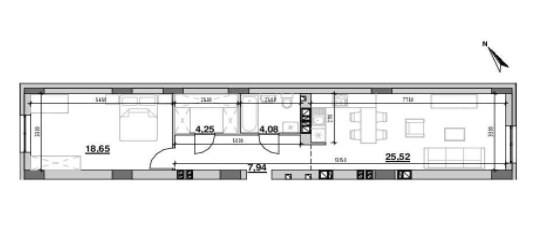 1-кімнатна 57.46 м² в ЖК Ріел Сіті від 24 338 грн/м², Львів