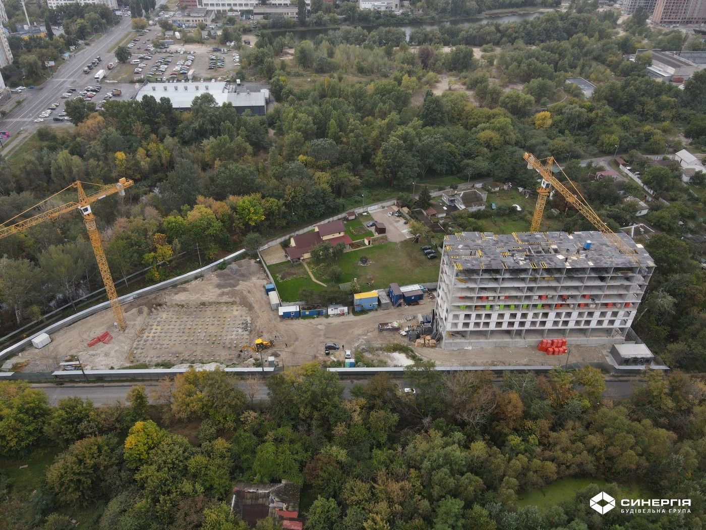 Ход строительства ЖК Синергия Киев, сен, 2021 год