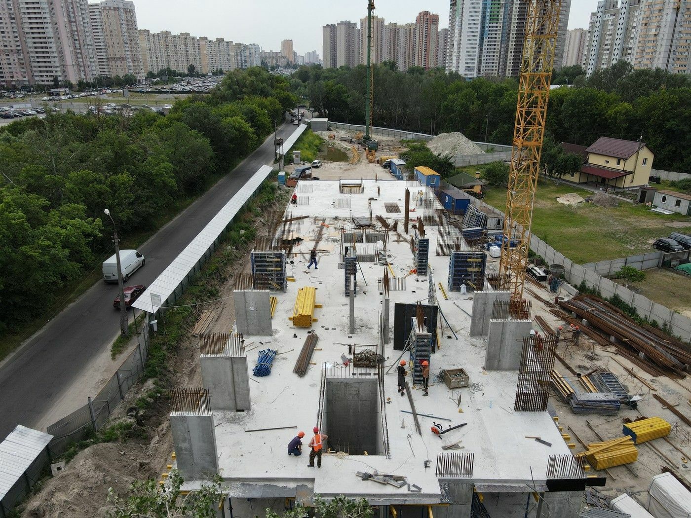 Ход строительства ЖК Синергия Киев, июнь, 2021 год