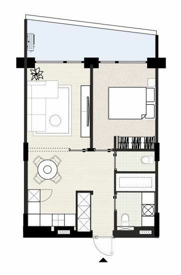 2-комнатная 52.5 м² в ЖК Primorsky Residence от 19 350 грн/м², г. Южное