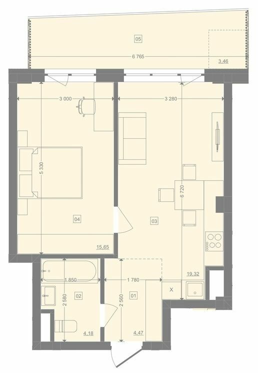 1-комнатная 47.08 м² в ЖК Pictorial от 27 250 грн/м², Львов