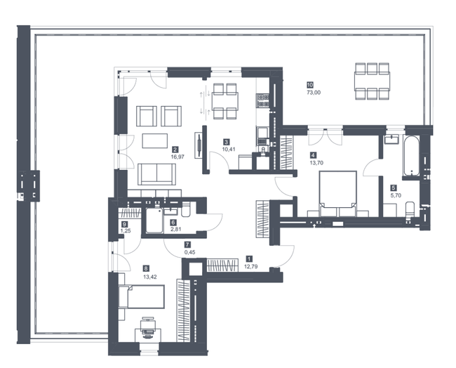 2-кімнатна 101.4 м² в ЖК Малоголосківські пагорби від 27 500 грн/м², Львів