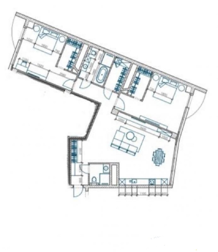 Продаж 3-кімнатної квартири 130 м², Літературна вул., 1А