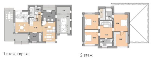 Коттедж 231 м² в КГ Провесень от 31 039 грн/м², Львов