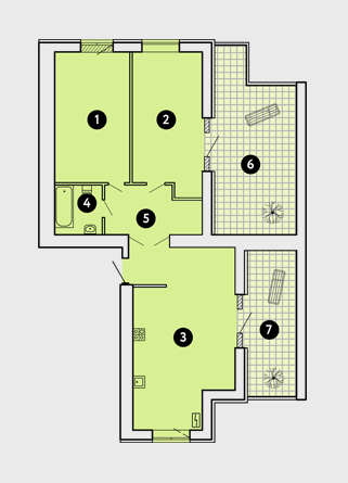 Вільне планування 81 м² в ЖК Comfort City від 37 000 грн/м², Запоріжжя