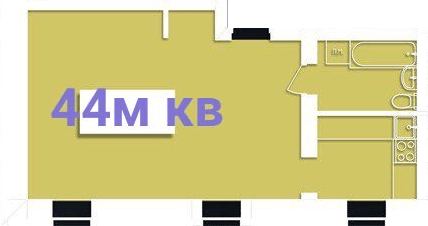 1-комнатная 44 м² в ЖК Винная Гора от 22 500 грн/м², г. Винники