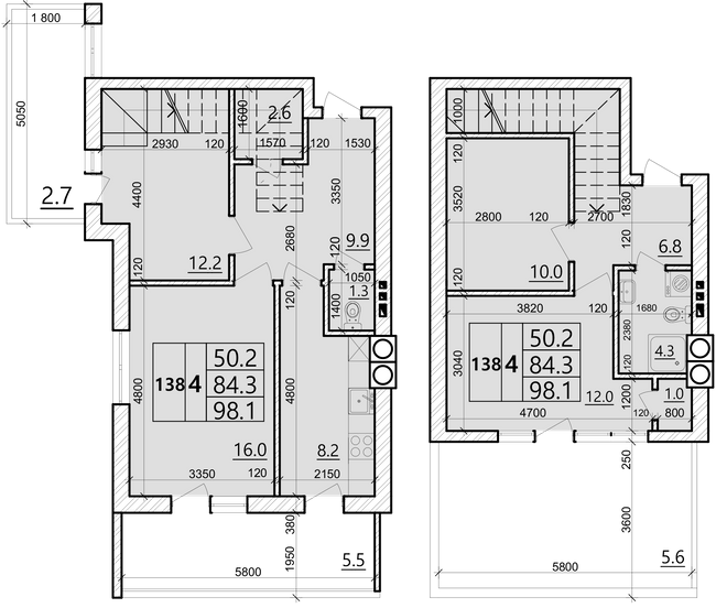 Двухуровневая 98.1 м² в ЖК Святых Ольги и Елизаветы от 20 000 грн/м², г. Винники