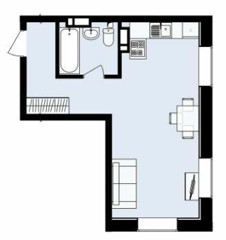 Смарт 32.13 м² в ЖК Urban One Naukova Apartments от 27 150 грн/м², Харьков