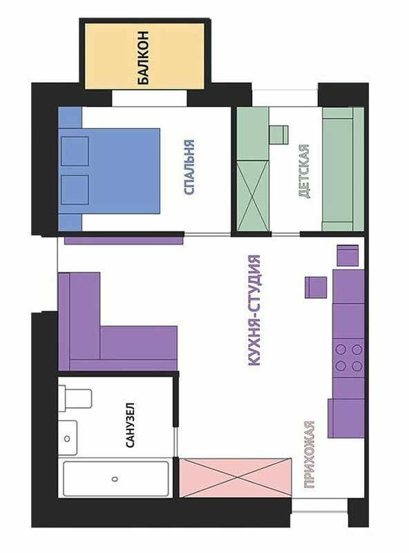 1-комнатная 34.2 м² в ЖК Воробьевы горы Family от 23 000 грн/м², Харьков