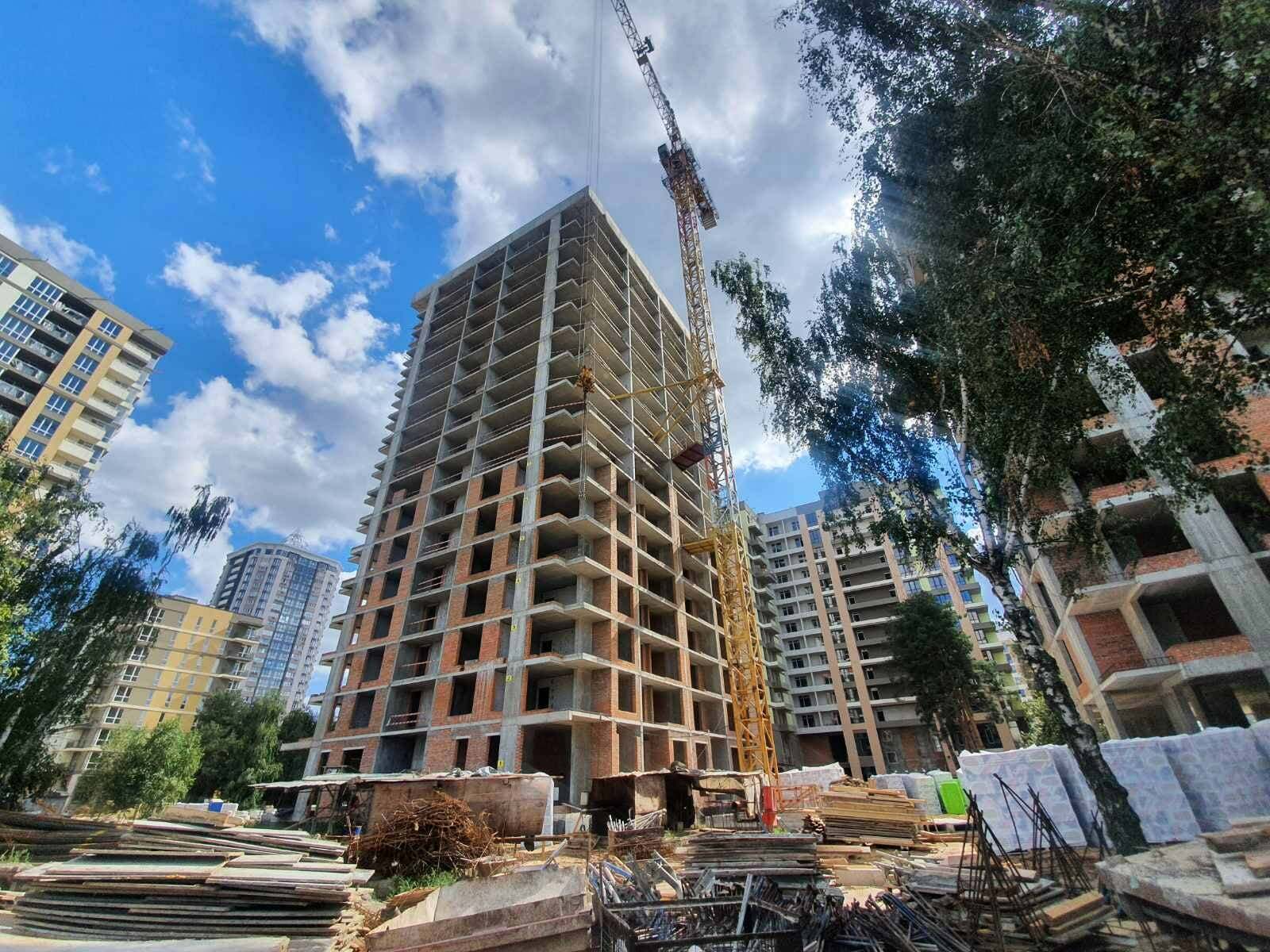 Хід будівництва ЖК Krona Park II, серп, 2021 рік