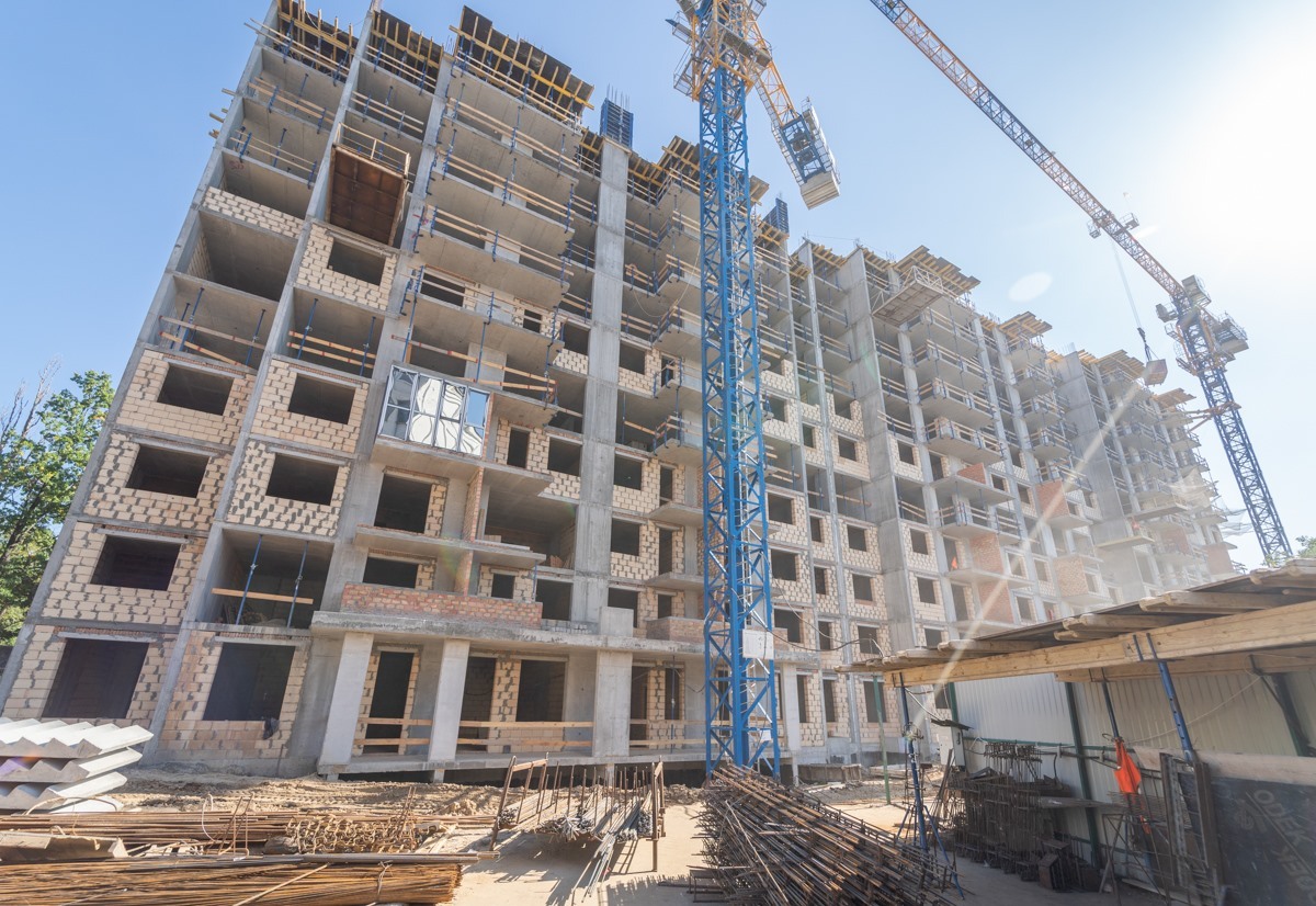 Ход строительства ЖК Голосеевский, окт, 2021 год