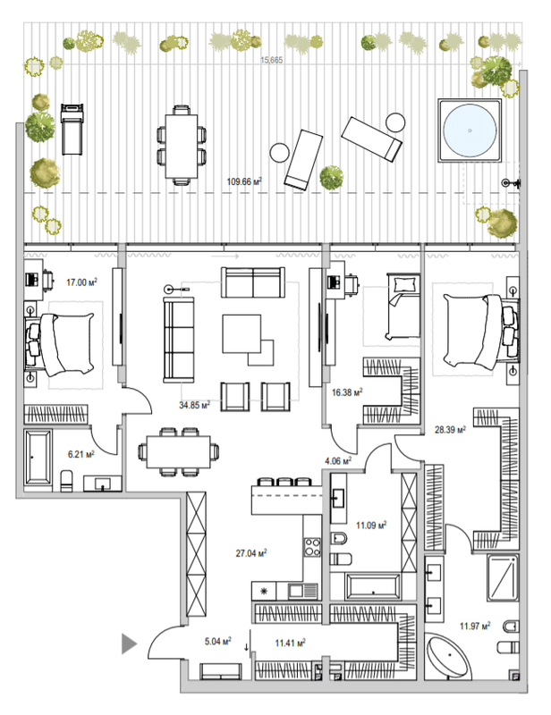 3-комнатная 206.34 м² в ЖК LION HILLS VILLAS от 51 740 грн/м², с. Лесники