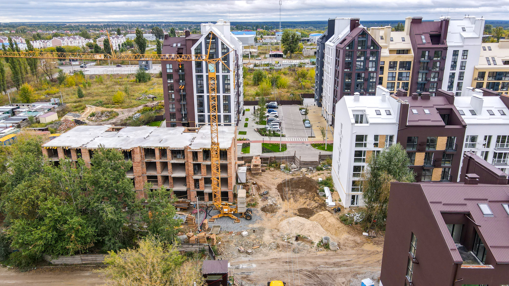 Хід будівництва ЖК Білий Шоколад.Center, вер, 2021 рік