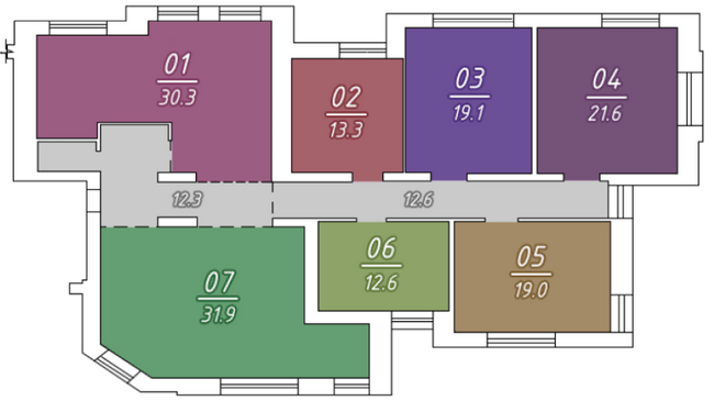 5+ кімнат 178.2 м² в КБ Парковий від 29 300 грн/м², Полтава