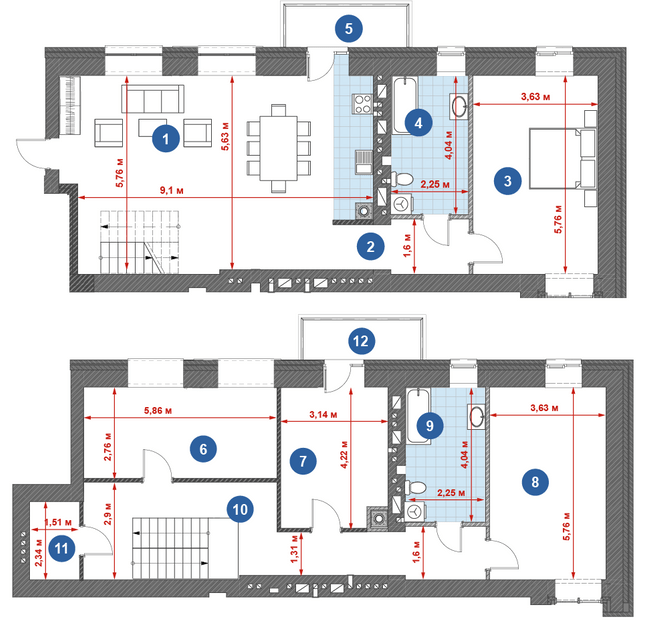 Дворівнева 181.49 м² в ЖК Central Park від 21 000 грн/м², м. Кременчук