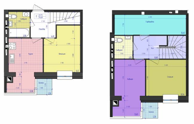 Дворівнева 46.81 м² в ЖК Eco House від 15 200 грн/м², Рівне