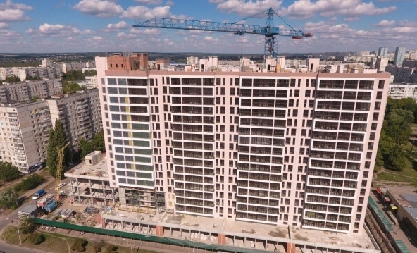 Ход строительства ЖК Континенталь на Валентиновской, сен, 2021 год