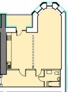 1-кімнатна 59.3 м² в ЖК Еспланада від 16 050 грн/м², Суми