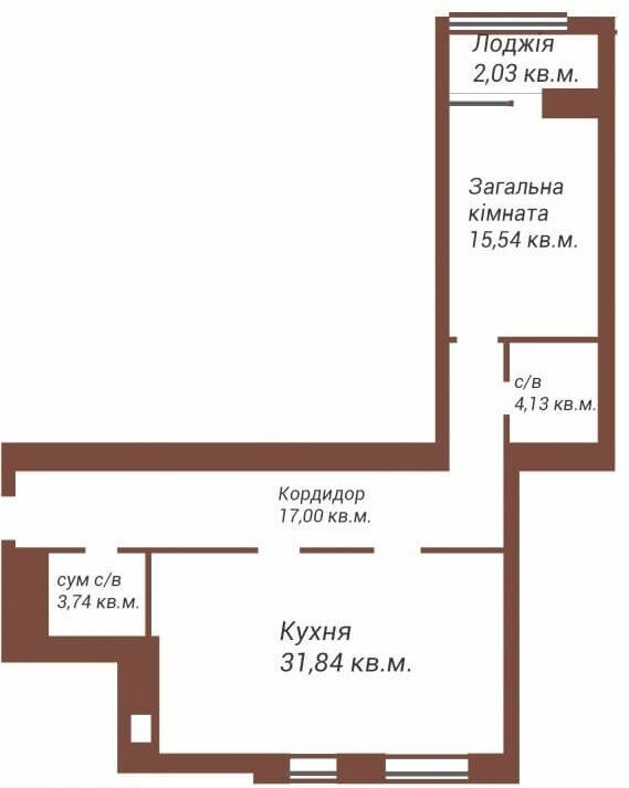2-комнатная 76.84 м² в ЖК Art House от 25 000 грн/м², Чернигов