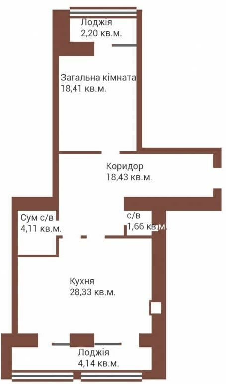 2-кімнатна 79.88 м² в ЖК Art House від 23 500 грн/м², Чернігів
