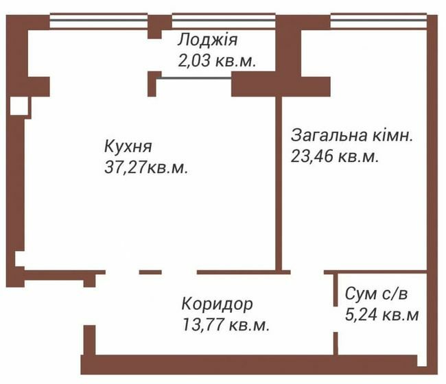 2-кімнатна 81.37 м² в ЖК Art House від 25 000 грн/м², Чернігів