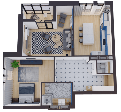 2-комнатная 93.79 м² в ЖК Замкова Брама от 41 800 грн/м², г. Белая Церковь