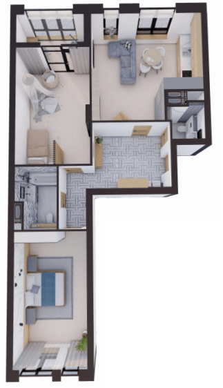 2-комнатная 98.33 м² в ЖК Замкова Брама от 41 800 грн/м², г. Белая Церковь