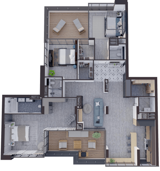 3-комнатная 174.92 м² в ЖК Замкова Брама от 41 800 грн/м², г. Белая Церковь