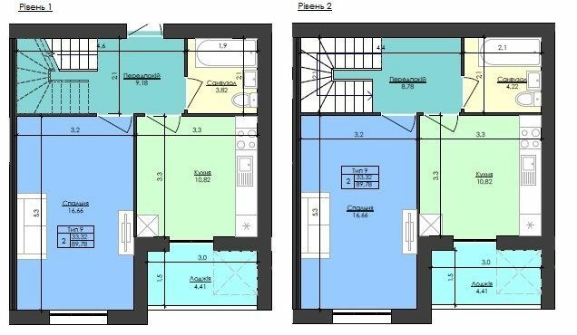 Двухуровневая 89.78 м² в ЖК Кришталеве озеро от 19 800 грн/м², Черновцы