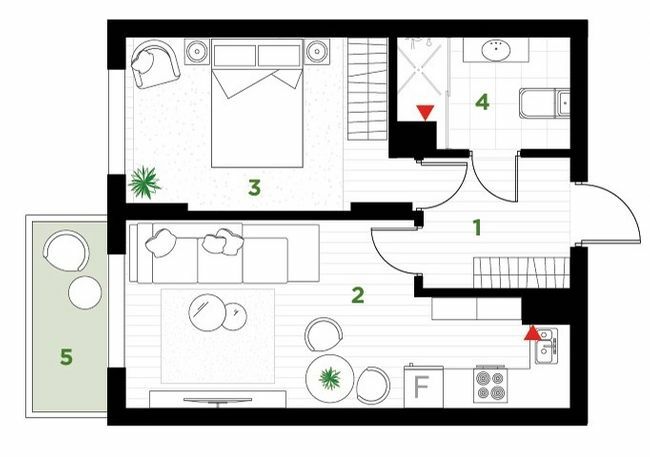 1-кімнатна 40 м² в ЖК Паркова алея від 13 600 грн/м², Івано-Франківськ