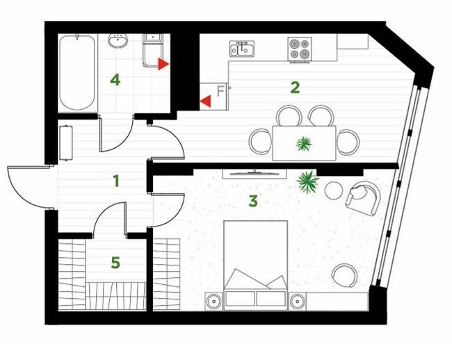 1-кімнатна 43 м² в ЖК Паркова алея від 24 000 грн/м², Івано-Франківськ