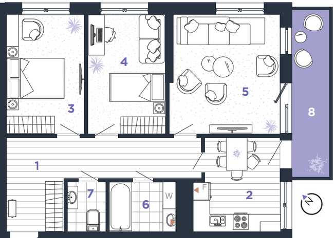 3-кімнатна 75 м² в ЖК Manhattan Up від 28 500 грн/м², Івано-Франківськ