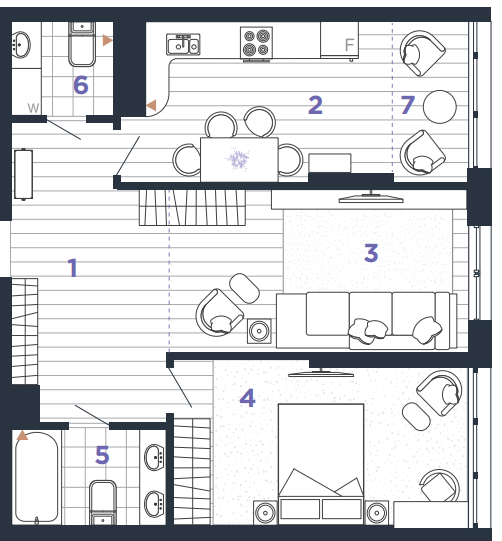 2-комнатная 70 м² в ЖК Manhattan Up от 28 500 грн/м², Ивано-Франковск