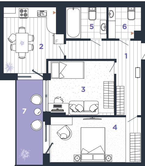 2-кімнатна 69 м² в ЖК Manhattan Up від 28 500 грн/м², Івано-Франківськ