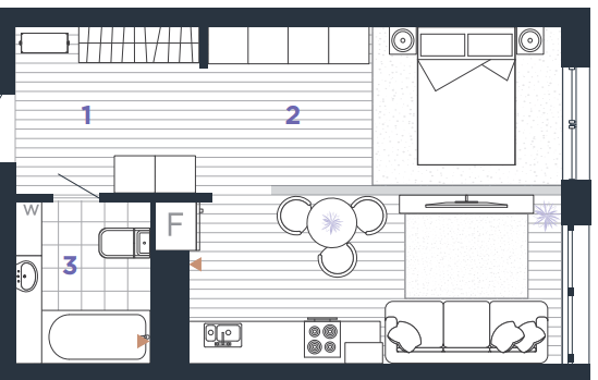 Студия 40 м² в ЖК Manhattan Up от 28 500 грн/м², Ивано-Франковск