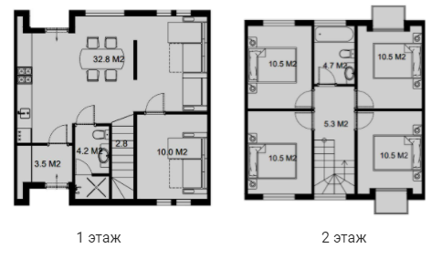 Таунхаус 115 м² в Таунхаусы ProfiTHouse от 14 522 грн/м², с. Новые Петровцы