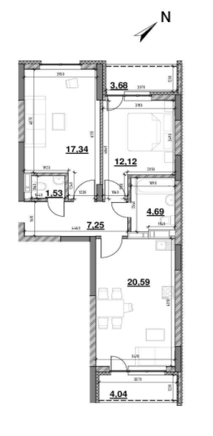 2-комнатная 75.55 м² в ЖК OK`LAND от 39 641 грн/м², Киев