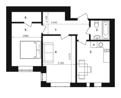 2-комнатная 57.6 м² в ЖК Европейка от 20 000 грн/м², с. Софиевская Борщаговка