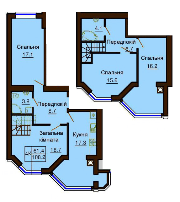 Дворівнева 108.2 м² в ЖК Софія Клубний від 30 000 грн/м², с. Софіївська Борщагівка