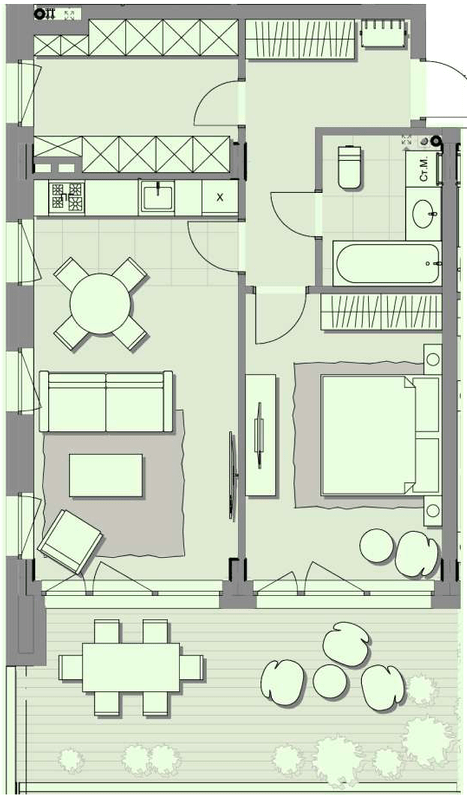 1-комнатная 64.6 м² в ЖК Luxberry lakes & forest от 33 600 грн/м², пгт Козин