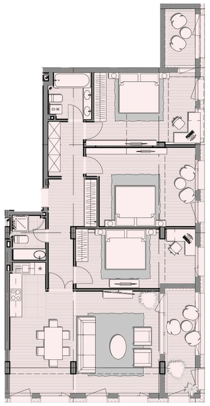 4-комнатная 126.5 м² в ЖК Luxberry lakes & forest от 32 550 грн/м², пгт Козин