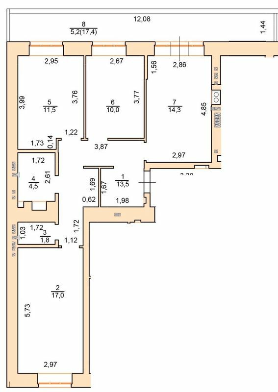 3-кімнатна 77.2 м² в ЖК Green Life-3 від 26 550 грн/м², м. Ірпінь